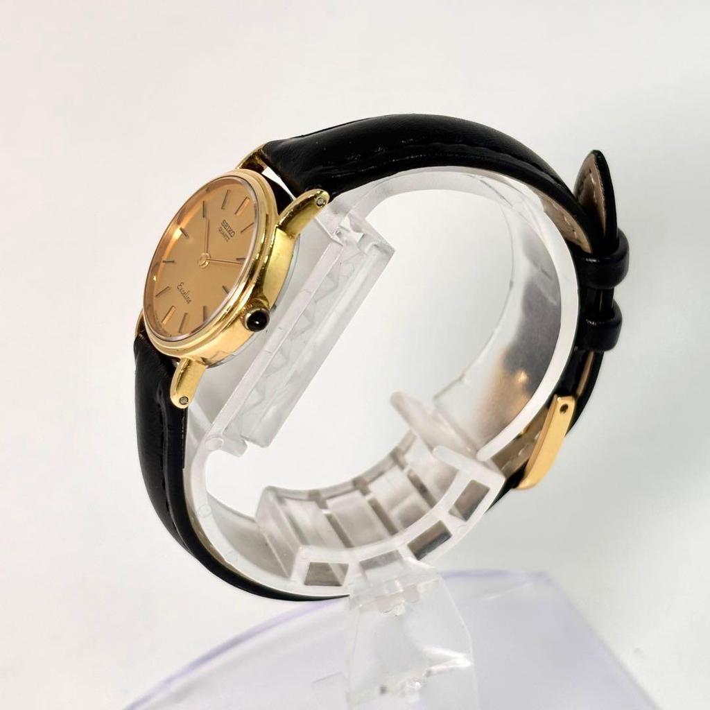 Used [14K Rare Working] Seiko Excelline Ladies Watch New Strap