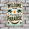 D Flat Vintage Beach Spray Metal Wall Art Sign Easy To Hang For Outdoor Farmhouse Bar Plaque Decor Ideal Gift Decoration