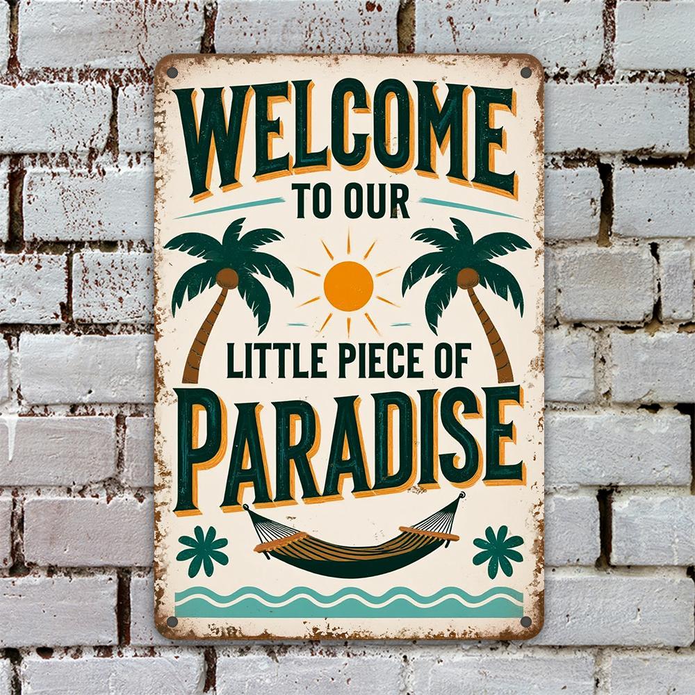 

D Flat Vintage Beach Spray Metal Wall Art Sign Easy To Hang For Outdoor Farmhouse Bar Plaque Decor Ideal Gift Decoration 20x30cm