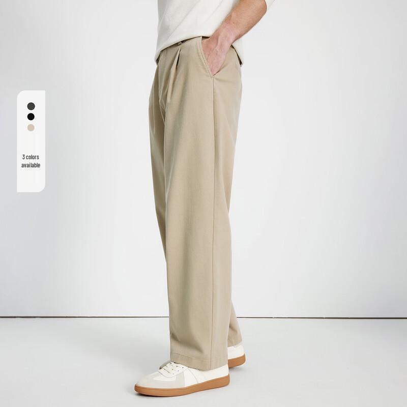 Navigare Men's Relaxed Fit Wrinkle-Resistant Straight Leg Pants