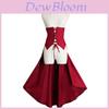 Japanisches Anime-Kostüm Damen Taillenbetonender Floralrock Für Cosplay Und Halloween
