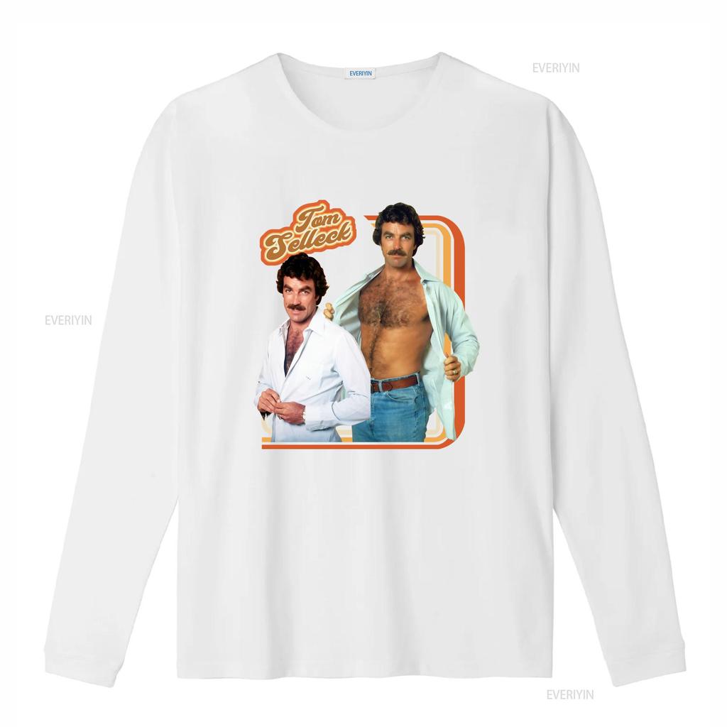 Tom Selleck 70s Retro Star T Shirt Vintage Macho Homage for Kids Throwback Style Vintage Washed Casual Unisex Stretched