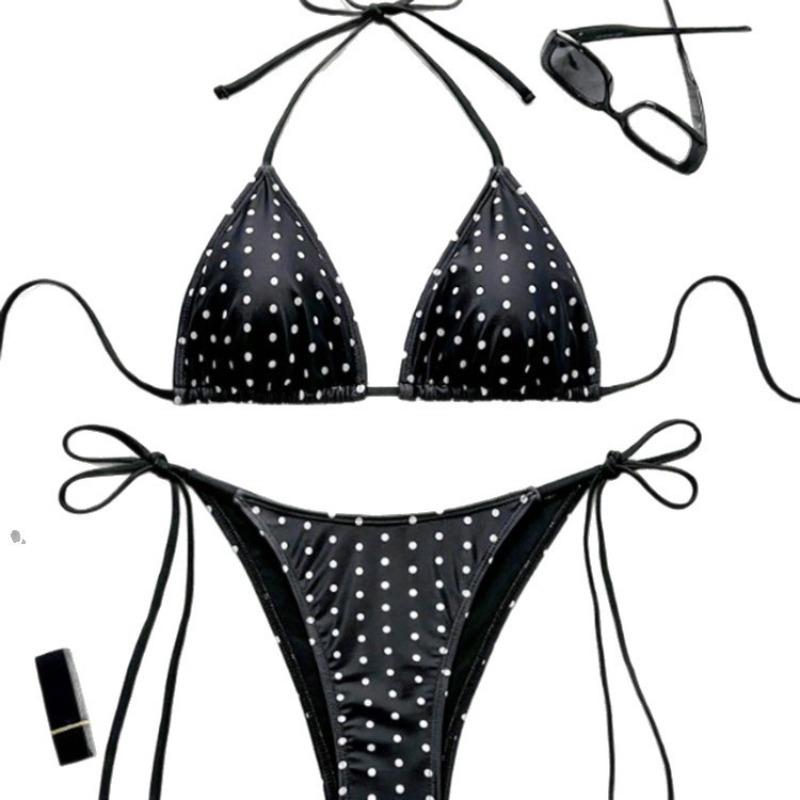 2026 Nowy Sznurowany Rozcięty Kostium Kąpielowy Damski Seksowne Bikini Gorące Źródło Plaża Kostium Kąpielowy Bikini