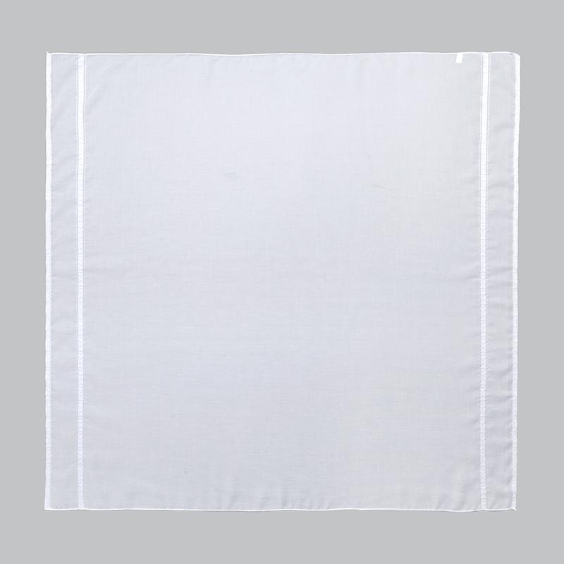 White Arab Square Scarf for Women Men Muslim Shawl Headwrap Plaid Stripe Printed Neck Cover Outdoor Windproof Sandproof Scarves
