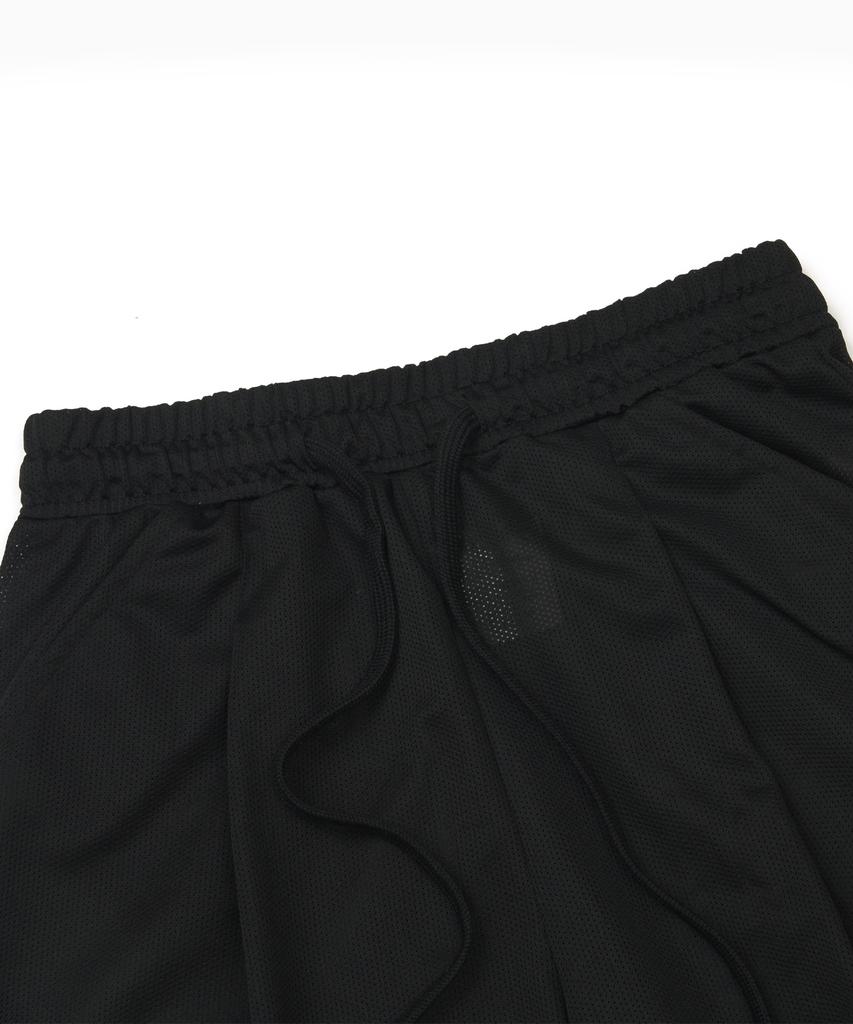 STIGMA Mesh Wide Bermuda Pants Black