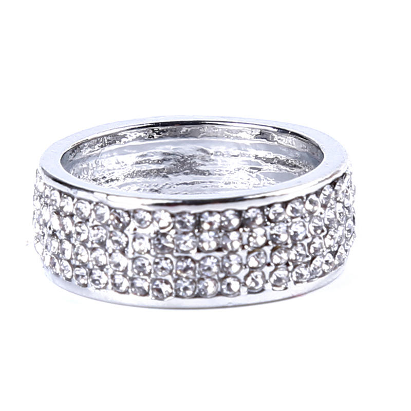 Damen Herren Mode Luxus Zirkon Diamant Ring Zierlich Paar Eheringe Elegantes Schmuckstück Geschenk