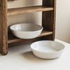Simple Cloth Pattern Solid Color Tableware Household Ceramic Dishes Bowl Noodle Bowl Restaurant Large Bowl Deep Bowl Round Large Soup Bowl