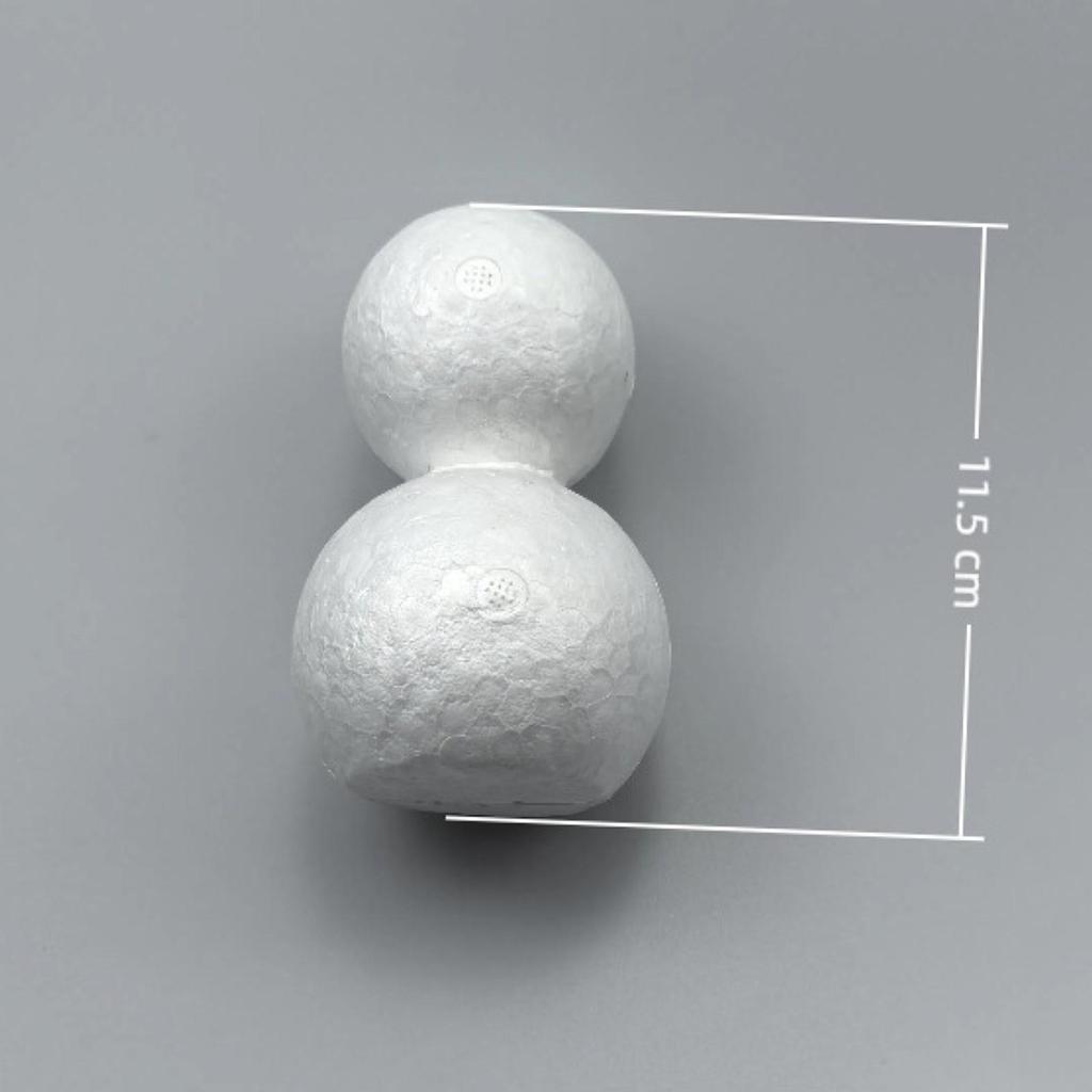 10x Xmas Snowman Models DIY Crafting Portable Funny Snowman Form Foam Balls for Party Nursery Christmas Winter Decorations