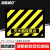 Haisdike Fire Safety Warning Floor Stickers