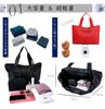[Jotml] 6-Color Tote Bag, Large Capacity, Nylon, 2-Way, ShoulderHandbag, Unisex, Waterproof (Black)