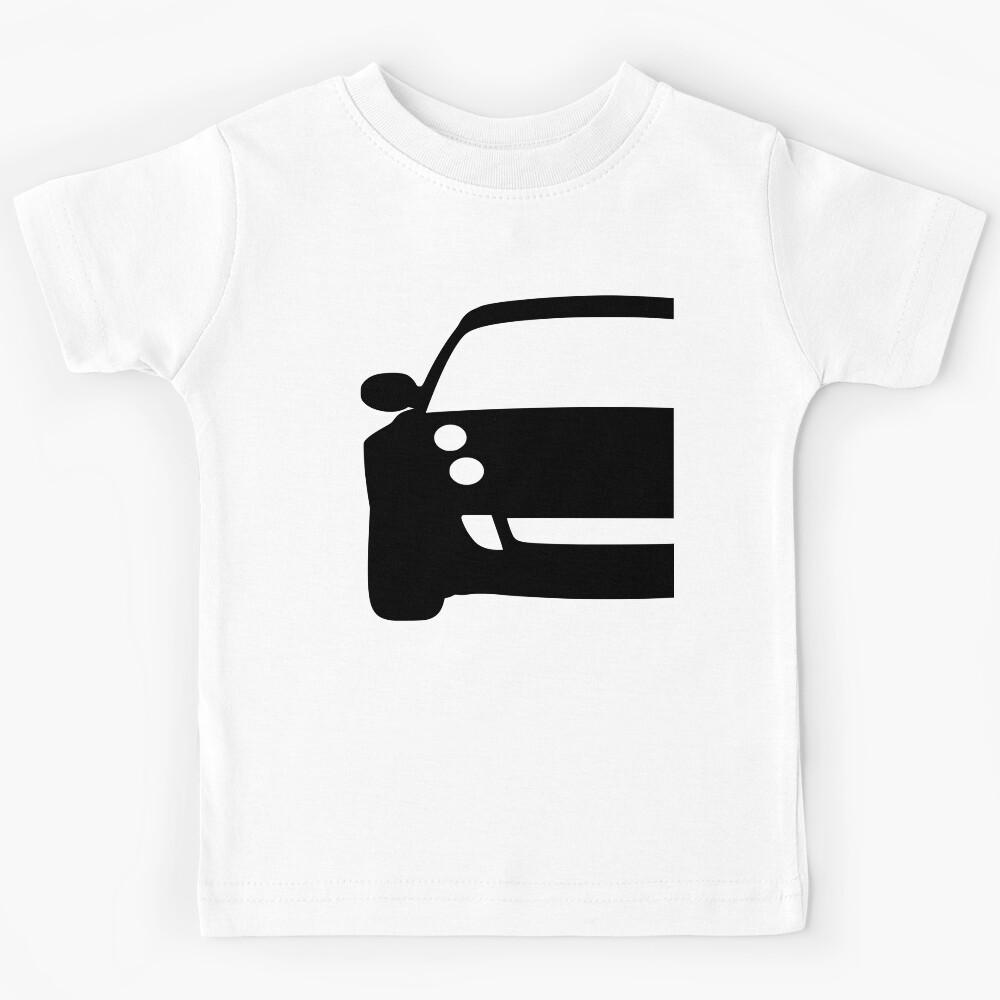 Smart Roadster 2003-2007 black silhouette art Kids T-Shirt 100