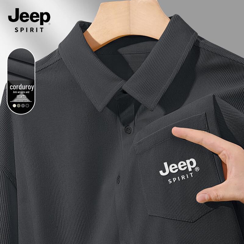 JEEP SPIRIT Men's Long Sleeve Casual Shirt
