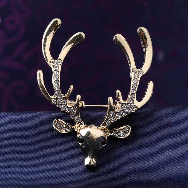 Retro Men'S Brooch Business Suit Shirt Simple Pendant Badge Collar Pin Collar Badge