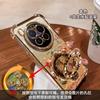 Applicable to vivos50promini mobile phone case x300 New Year's 200 Fortune rotating bracket 100 electroplating anti-drop 90