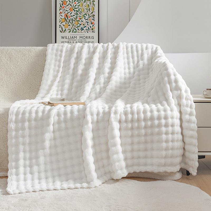 Bubble Rabbit Superweiche Flanelldecke - Nickerchen-/Sofadecke