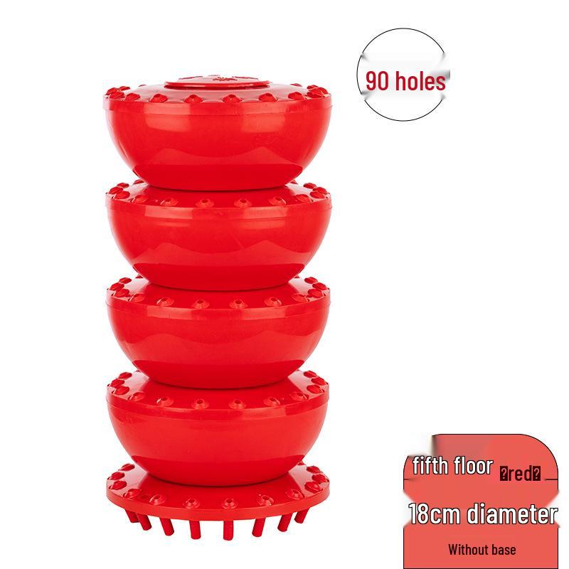 Multifunctional Display Stand for Candied Hawthorn, Cotton Candy & Potato Tower with Plastic Stick Holder