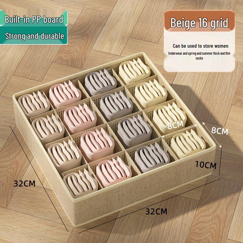 Unterwäsche- und Socken-Organizer im Schubladenstil: 3-in-1 Faltbare Hänge-Fächerbox