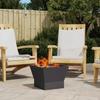 Fire Pit Black 40 X 40 X 35 Cm Steel