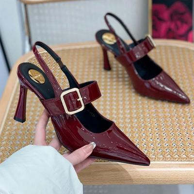 Mode Spitzschuh Damen Sandalen Hohe Absätze Elegante Schuhe Sommerkleid Mode Stilettos Damenschuhe 2025 Neuer Trend Party Mujer Zapatos