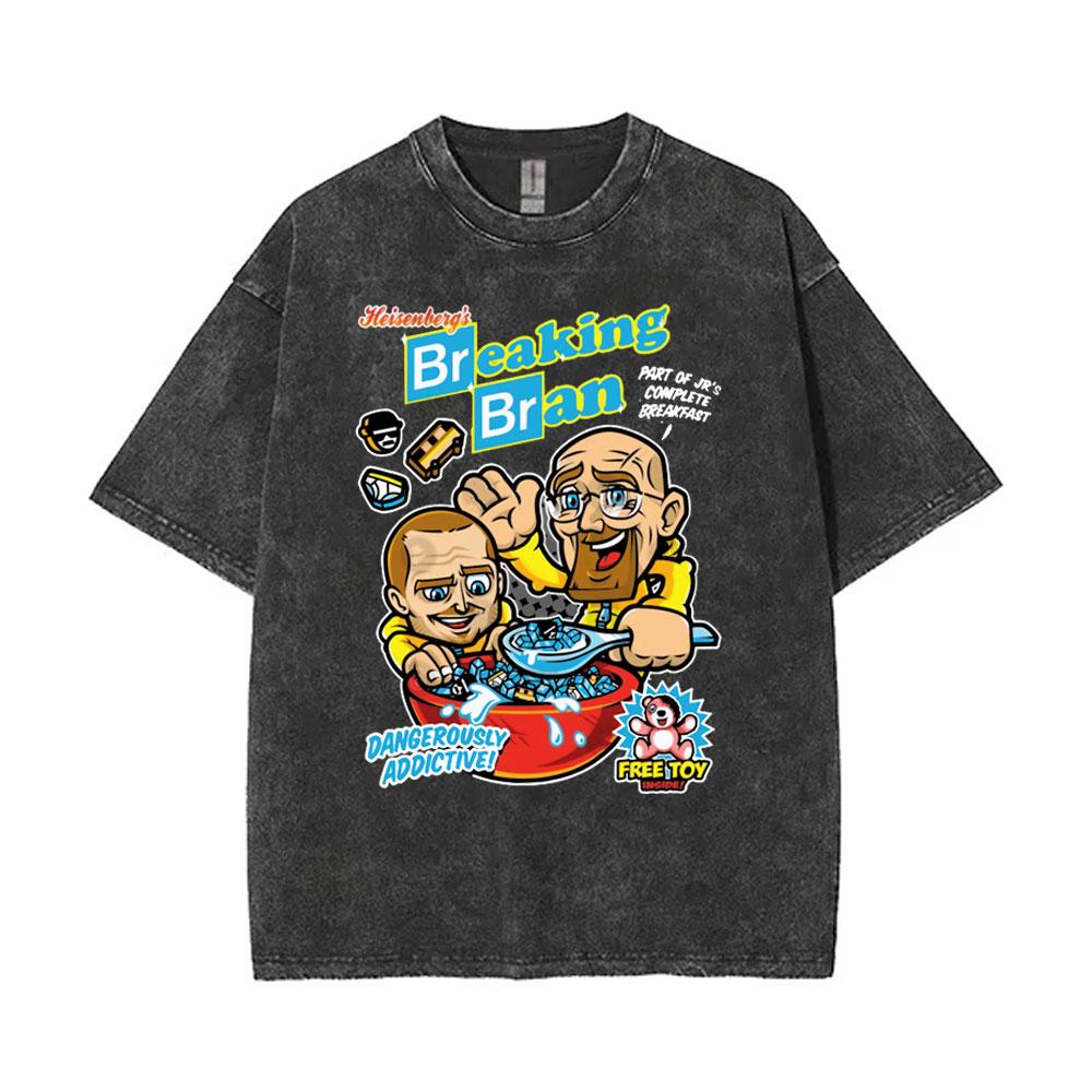 Washed Vintage Heisenberg TV Breaking Bad Stay Out of My Territory T Shirt Better Call Saul Graphic Tshirts Men Retro T Shirts
