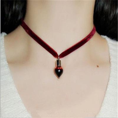 Ювелирные изделия Подарки Кровь Готика Прозрачный Панк Чокер Вампир Дневники Кулон Ожерелье Стеклянные бутылки