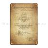 Airplane Patent Metal Plaque Cave Customize Living Room Cave Design Pub Tin Sign Poster