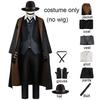 Anime Cosplay Bsd Black Long Coat Suit Outfits With Hat For Halloween Nakahara Chuuya Cosplay Costume