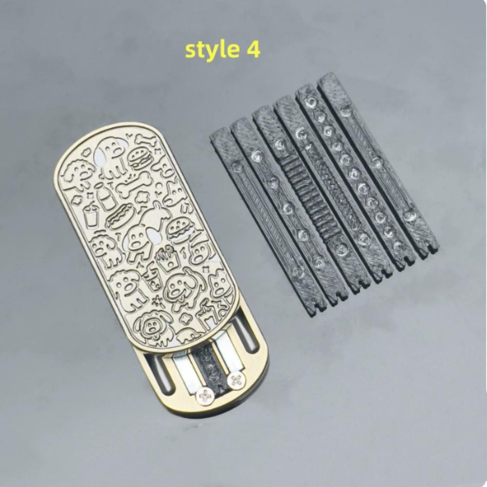 Trendy Mechanical Metal Push Slider Fidget Toy Compact Pocket EDC Sensory Toy Creative Party Favor Birthday Gift for Friends