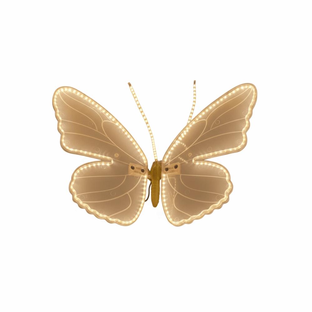 40/60cm LED Butterfly Light Static Waterproof LED Fluttering Butterfly LED Simulated Butterfly Decor Holiday Party Decor