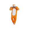 Kids Carnival Costume Kigurumi Onesie, Fox Model, Orange/White, 7-8 Years