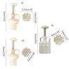 Plastic Mooncake Molds DIY Mooncake Stamps Osmanthus Shaped Baking Moulds Pastry Gadgets 3 Sizes for Mid-Autumn Festival