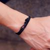Simple Style Paracord Bracelet Men Handmade Sliding Adjustable Nautical Braslet Outdoor Camping Beach Leisure Accessories Joias