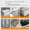 1PC Plastic Steel Mud Bathroom Kitchen Side Seam Waterproof and Mildew-proof Sealant Leak Repair Ceramic Glue Toilet Edge Seam Caulking Caulking
