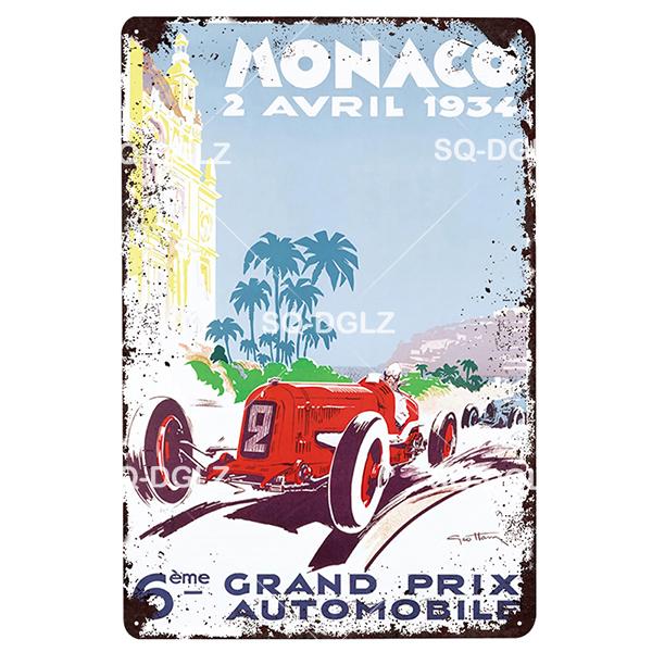 Brooklands Plaque Metal Sign Vintage Bar Decor Tin Sign Vintage Pub Bar Decor Metal Metalen Borden Racing Poster Plate