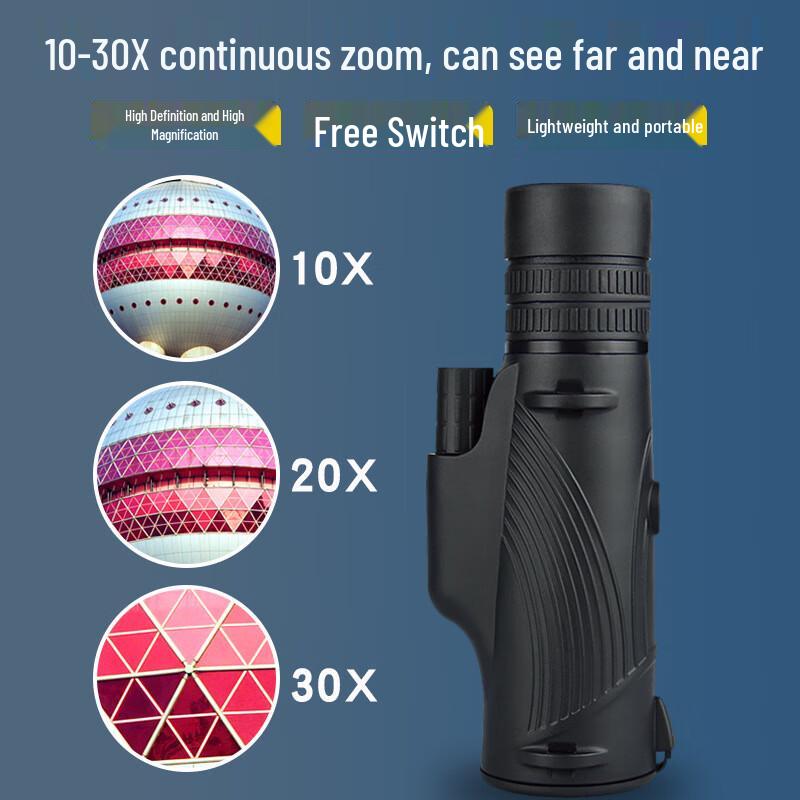 Longchan 10-30x42 Variable Zoom Monocular Telescope