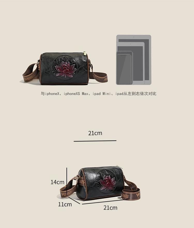 Casual Women Handbag Soft Leather Small Shoulder Crossbody Bags For Women 2025 Summer New Fashion Print Ladies Messenger Tote Bag