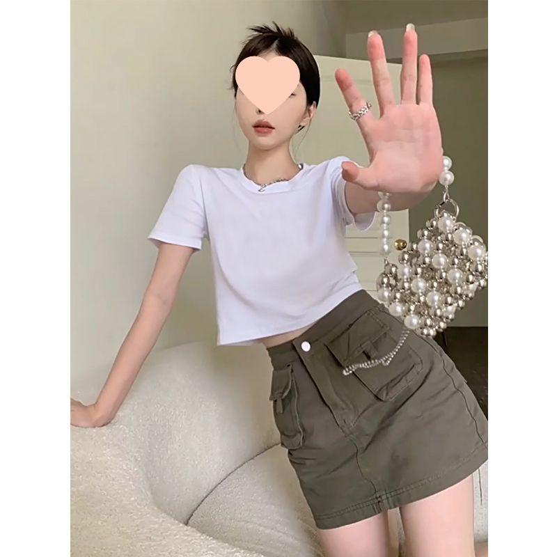 

Women s Autumn Cotton Long Sleeve Side Slit T-Shirt - Versatile and Trendy Base Layer S (65-85 jin)