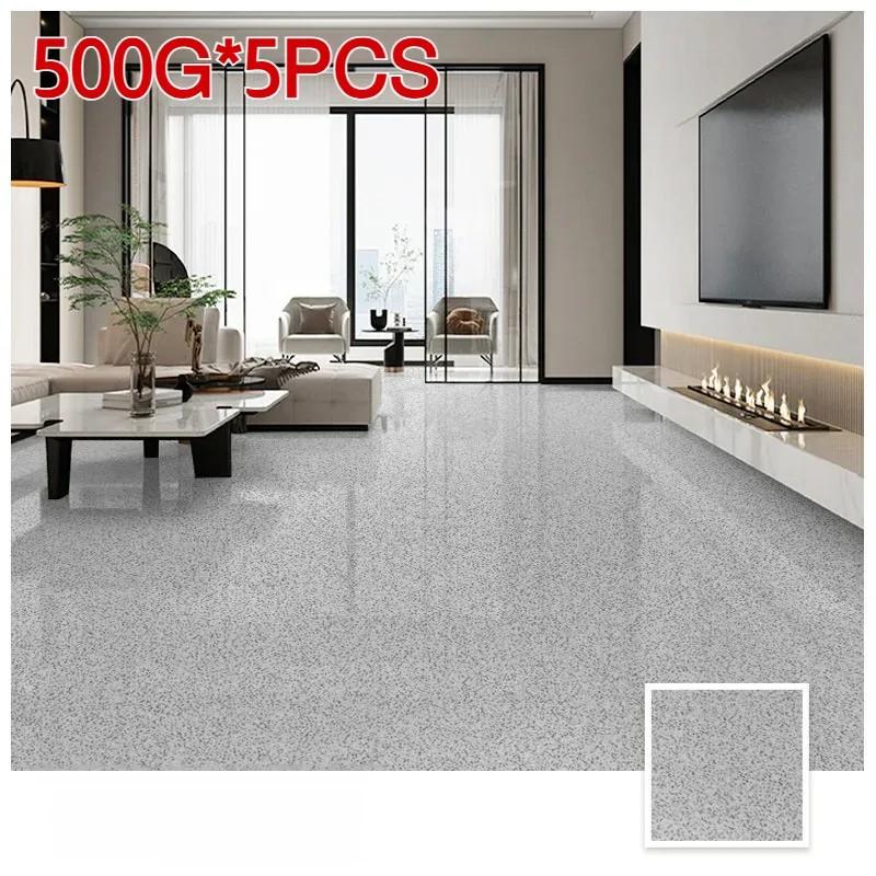 500g Solventfree Self-leveling Flat Epoxy Floor Paint Wear-Resistant Waterproof Color Sand Floor Coating Imitation Marble Paint