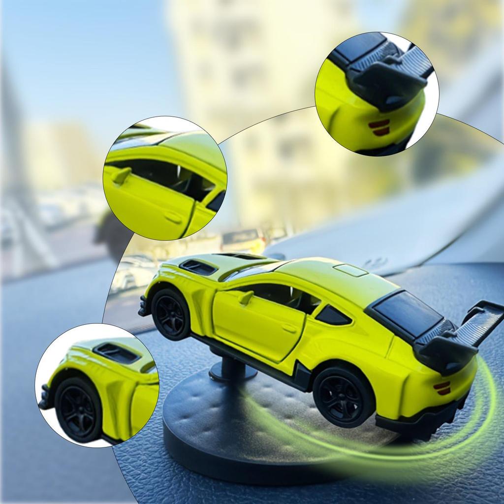 1/64 Dynamic Vehicle Car Model Center Decoration Turning And Tracking Universal Auto Accessories