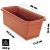 KADAX Balcony Flowerpot Flower Box + Stand