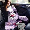1pc Kuromi's Cute Adventures Blanket, Soft and Cozy Home Decor Gift for All Seasons, Living Room, Travel, Camping, Car Blankets, Beach, Office Naps, P