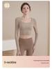 2025 Women's Spring Long-Sleeve Yoga Top with Chest Pads for Professional Fitness and Pilates
