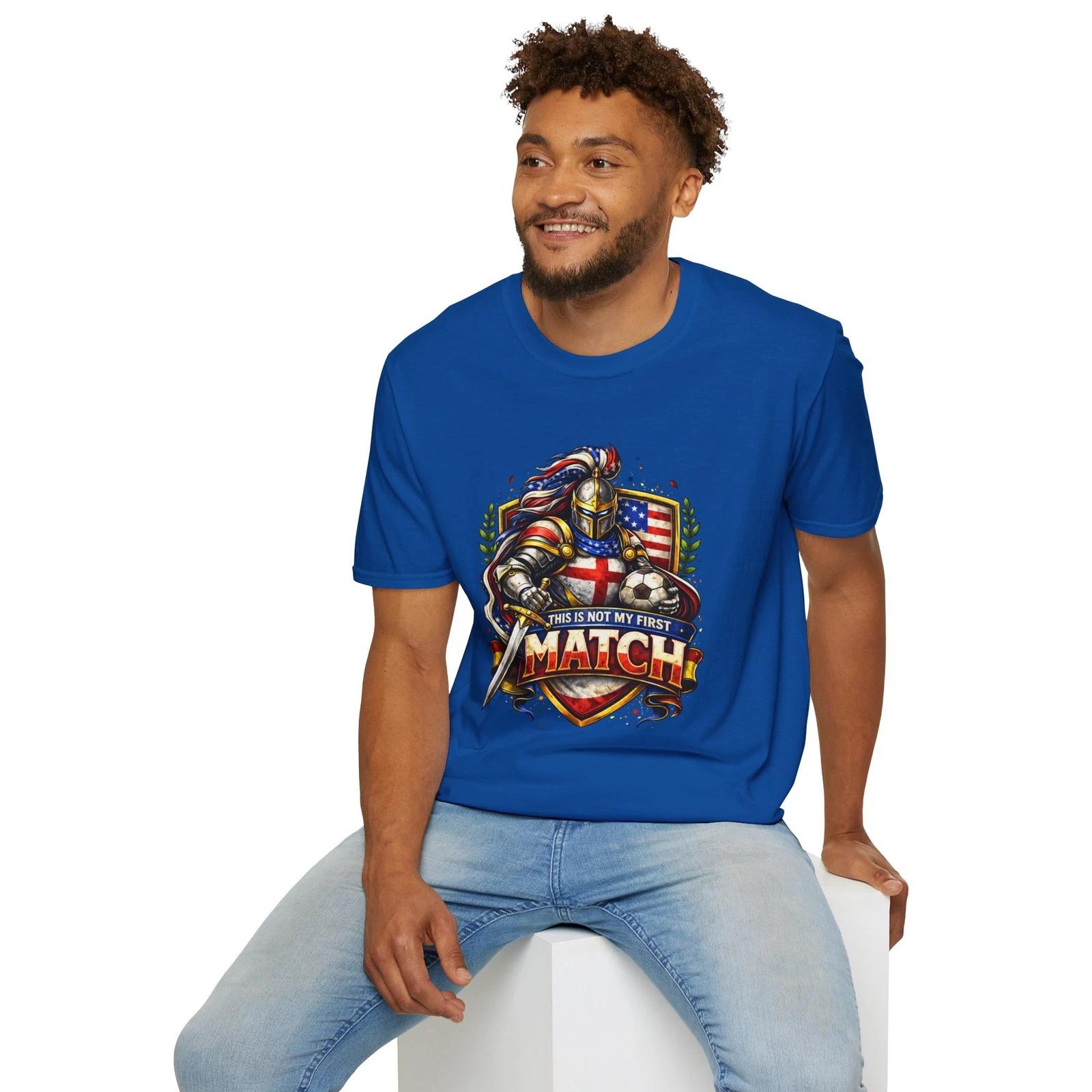 Soccer Knight American Flag Football Children s Children s T  Children s T-shirt | This Is Not My First Match 150