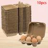 10 Stück Native Eierverpackungsbox Eierablage Zellstoff Eierablage Eierbehälter Erde Eierverpackungsbox Für Familienbauernhof Markt Camping