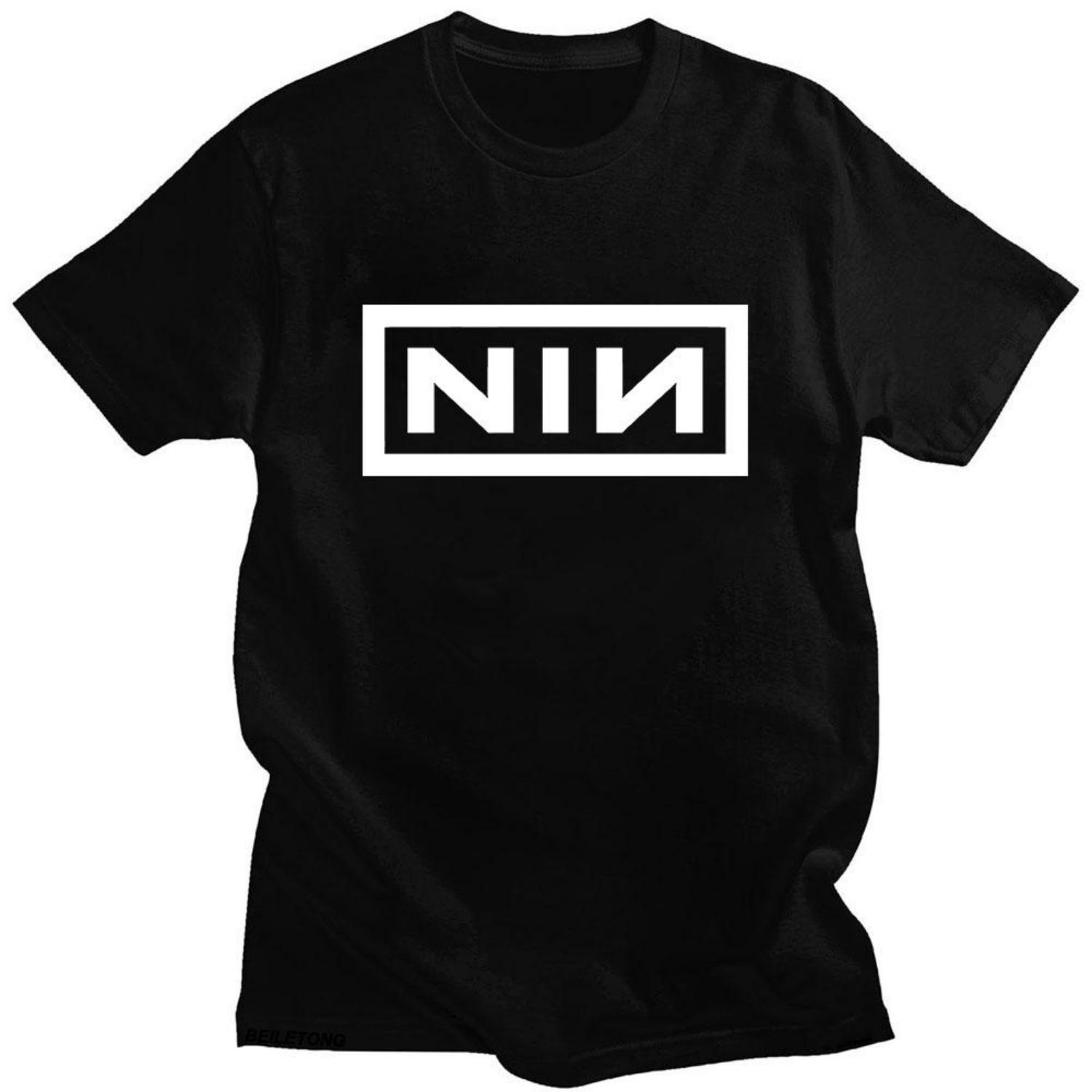 

Nine Inch Nails Подтверждение Тур Футболка Графический Принт Харадзюку Хип-Хоп Футболка С Коротким Рукавом Женская_мужская Футболка Унисекс Панк Топы S чёрный