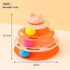 3/4 Levels Cat Toy Tower Turntable Roller Balls Toys Interactive Intelligence Training Track Puzzle Funny Games Accessories