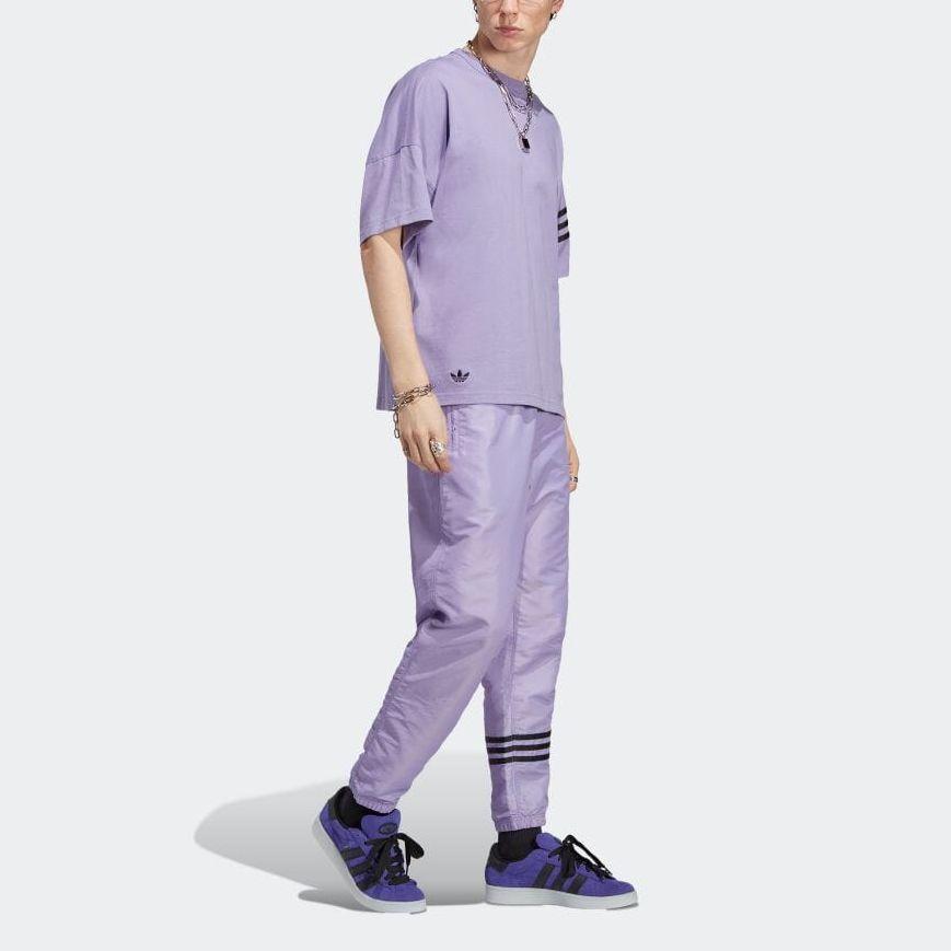 Adidas Originals Adicolor Neuclassics Solid Crew Neck Short Sleeve T-Shirt Men Tops Lilac-Purple HR3291