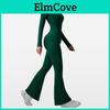 Yoga Jumpsuit With Moisturewicking Fabric Long Sleeve For Fitness And Workout