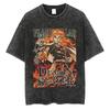 Anime Demon Slayer Kazuyuki Kouhei Retro 2026 Summer Casual Men Women Oversized Harajuku Y2k Style Cotton Loose Washed T-shirt