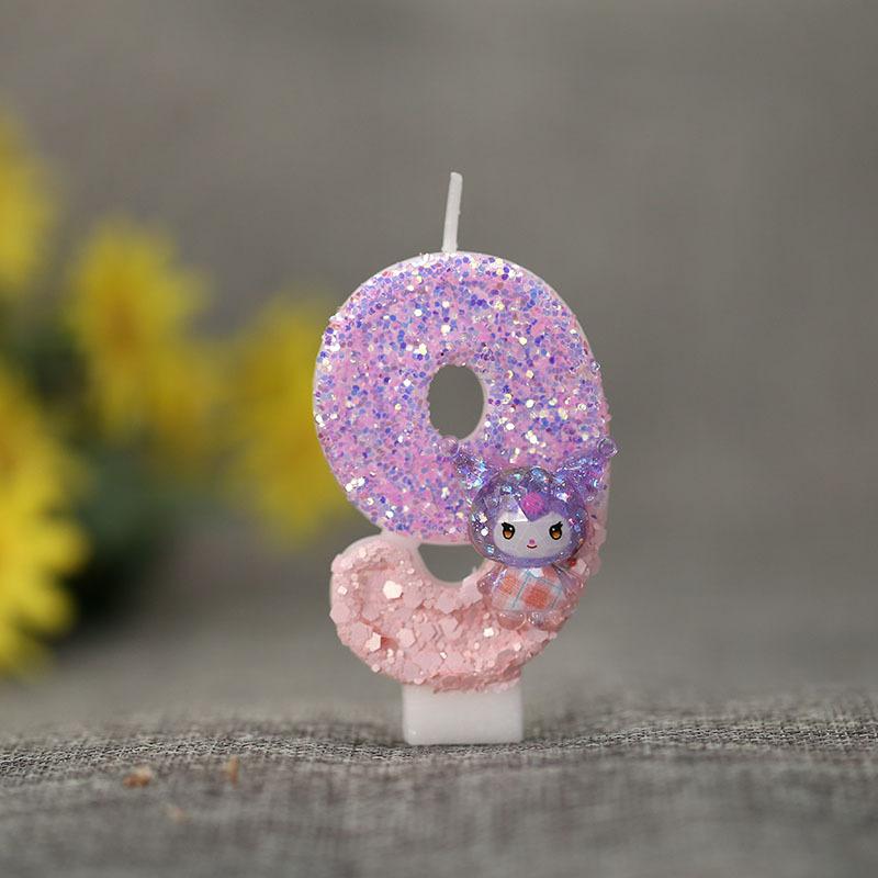 Number 0 Candle for Birthday , Baking Decoration Topper for Kids Party Supplies
